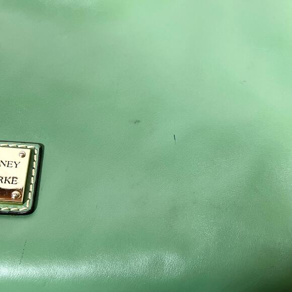 Dooney & Bourke Ashton Shoulder Tote Bag Large Ivy Green Smooth Leather Gold - Picture 11 of 16